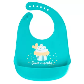 Canpol babies szilikon előke 4+ Cupcake
