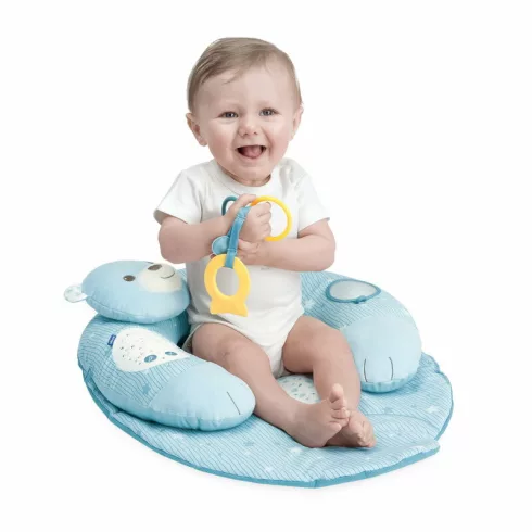 Chicco My First Nest babafészek - hasalópárna Light Blue