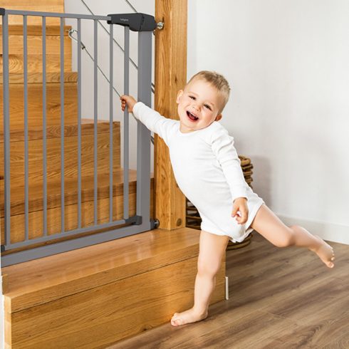 BabyOno biztonsági rács toldalékkal 75-96 cm - fehér