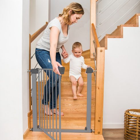 BabyOno biztonsági rács toldalékkal 75-96 cm - fehér