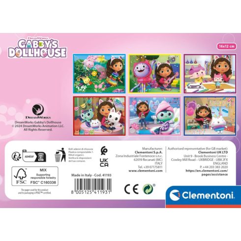 Clementoni Gabi babaháza mesekocka 12db-os 