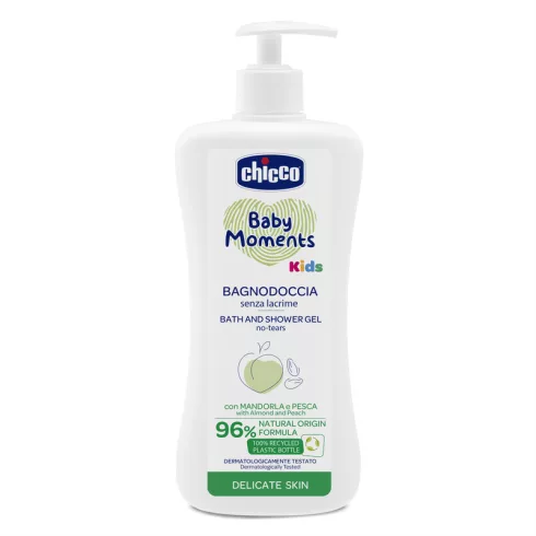  Chicco Tusfürdő gél 500 ml - Kids mandula és őszibarack kivonattal 3év +