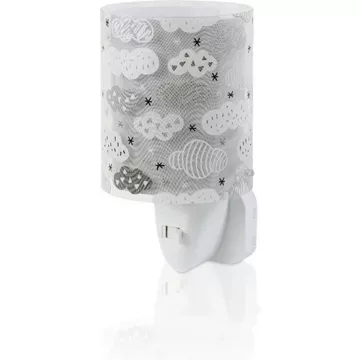   Dalber Clouds gyerek konnektorlámpa, 1x0,3W E14 LED  - Felhős szürke