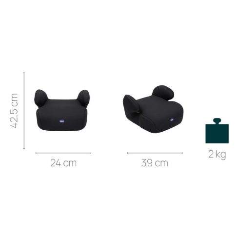 Chicco Quasar i-Size 135-150 cm ülésmagasító - Black