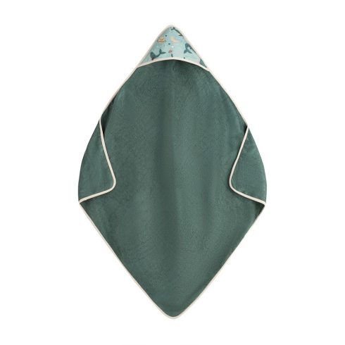 P&M Loulou Bambusz törölköző kapucnival 100 x 100 cm - Whale Song