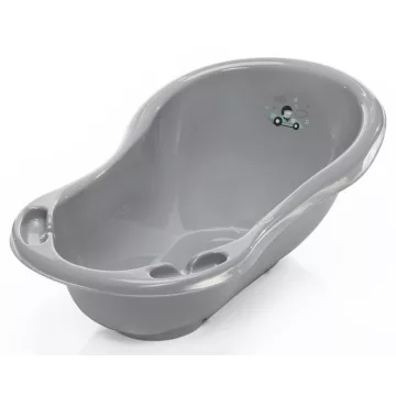   Zopa babakád leeresztő dugóval 84 cm - “Racer” szürke/menta