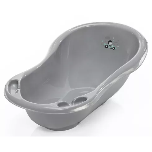 Zopa babakád leeresztő dugóval 84 cm - “Racer” szürke/menta