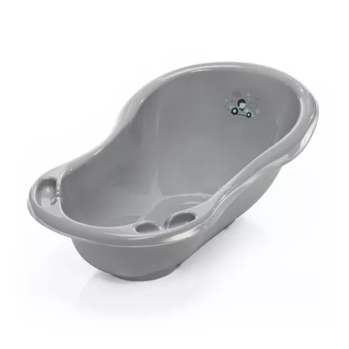 Zopa babakád leeresztő dugóval 84 cm - “Racer” szürke/menta