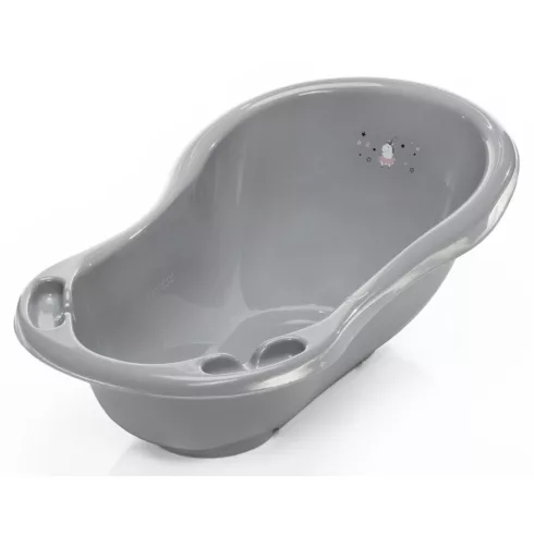 Zopa babakád leeresztő dugóval 84 cm - “Unikornis” szürke/rózsaszín