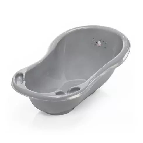 Zopa babakád leeresztő dugóval 84 cm - “Unikornis” szürke/rózsaszín