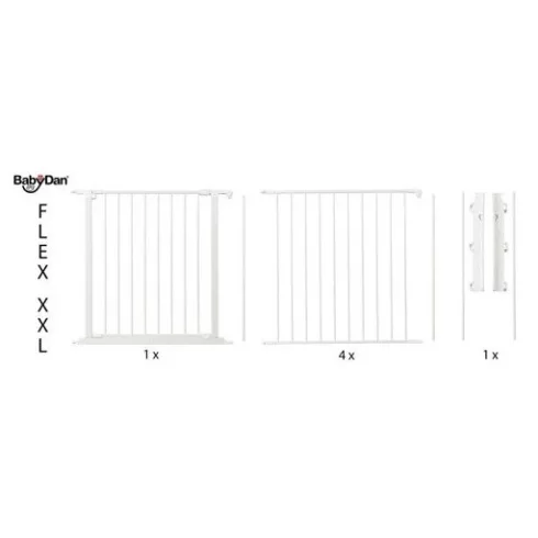 Babydan Olaf XXL térkorlát 90-350 cm - fehér