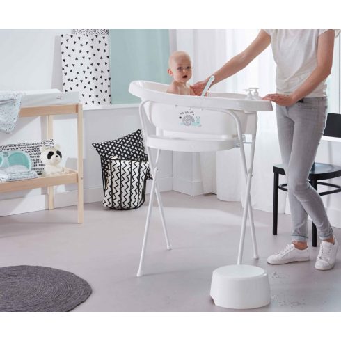 Bébé-Jou thermo babakád + Bébé-Jou kádállvány - Taupe