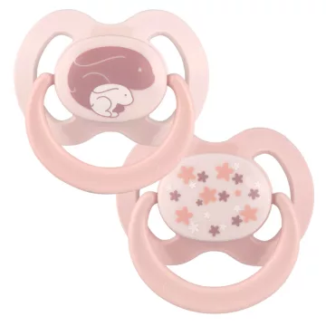   Baby-Nova szilikon fogszabályzós cumi 0-6 hó 2db/csom - nyuszi 