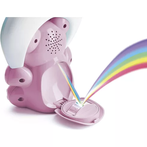 Chicco Rainbow Bear - Szivárvány maci zene-fény projektor 0h + rózsaszín