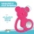 Chicco Koalás hűsítő rágóka acélbetétes pink 4hó+