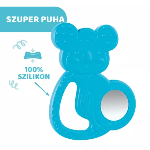 Chicco Koalás hűsítő rágóka acélbetétes kék 4hó+ 