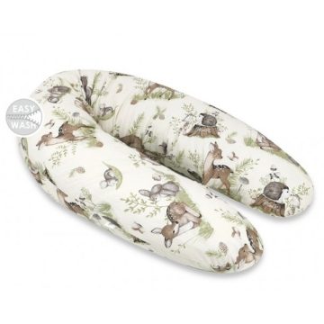   Baby Shop Baba-Mama többfunkciós párna - erdei barátok natúr/zöld