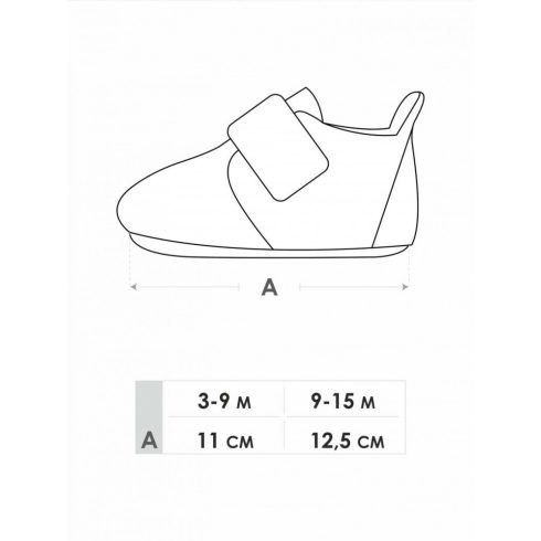 Yo! Bébi Kocsicipő 3-9 hó kék pöttyös masnival