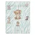 Babastar puha pelenkázó lap 50*70 cm - kék szafari