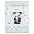 Babastar puha pelenkázó lap 50*70 cm - kék panda és mamája