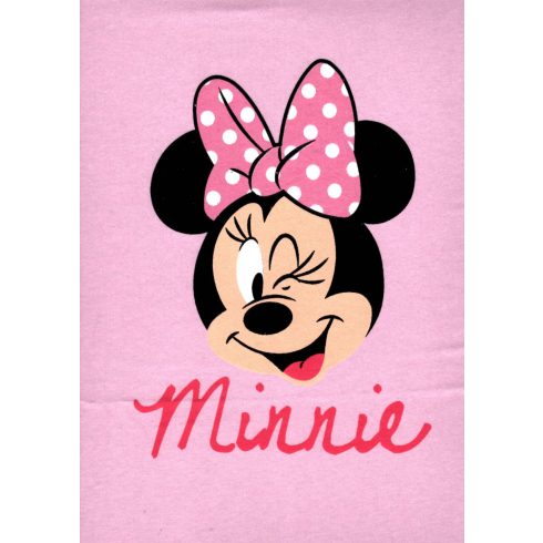 Disney pamut,gumis lepedő - rózsaszín Minnie