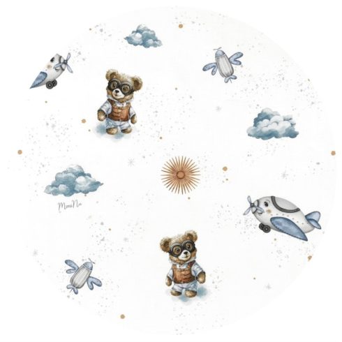 Baby Shop 2 részes babaágynemű - kék maci