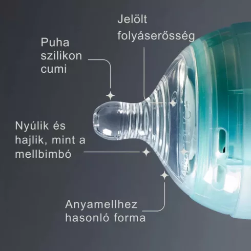 Tommee Tippee Advanced Anti-Colic 2db-os szilikon 0+ etetőcumi - extra lassú folyású