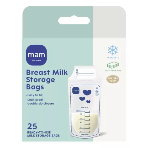 MAM Anyatejtároló zacskó 180 ml - 25 db