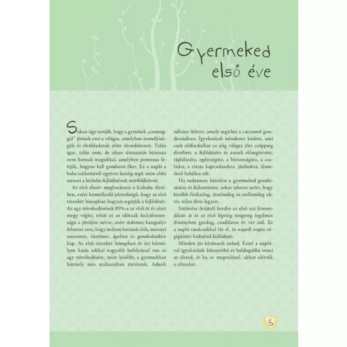 Napló a babám első évéről (fiús) 