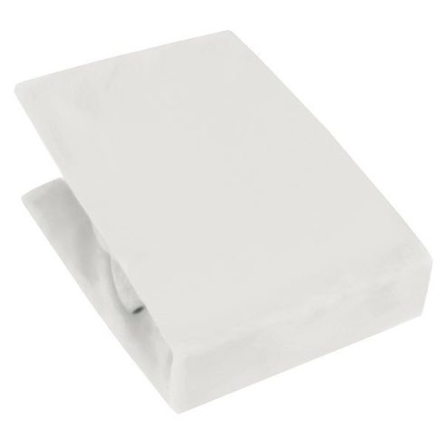 Baby Shop pamut strech lepedő 40x90cm - Fehér 