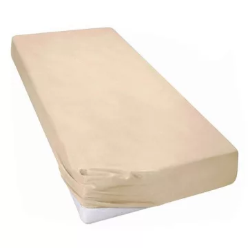 Pamut strech lepedő 50x80cm - Tejeskávé