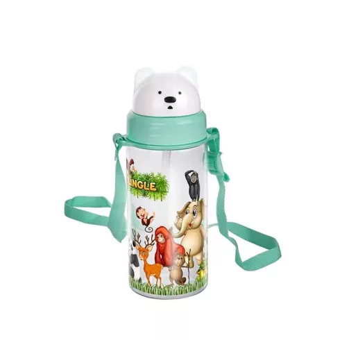 Titiz szívószálas kulacs 400ml - Jungle