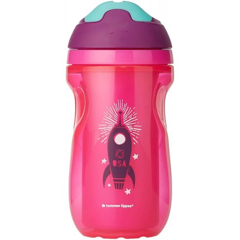 Tommee Tippee Drinking Cup itatópohár 12m+ - rózsaszín rakéta