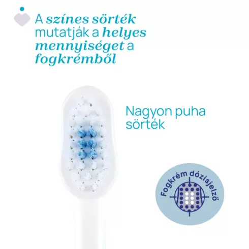 Chicco Fogkefe 3-6 év tejfogakhoz, tapadókorongos - Rózsaszín