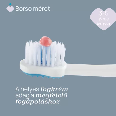 Chicco Fogkefe 3-6 év tejfogakhoz, tapadókorongos - Rózsaszín