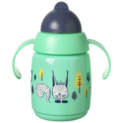 Tommee Tippee Superstar Training Straw cup szívószálas itatópohár 300 ml 6m+ - Zöld