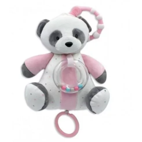 Tulilo plüss zenélő játék - rózsaszín panda
