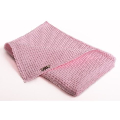 Waffle babatakaró 70x90 cm - Rózsaszín