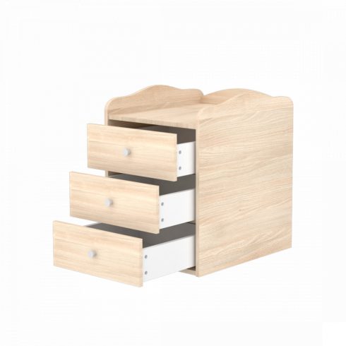 Timba Niki 3 fiókos kombinált gyermekágy - borostyán