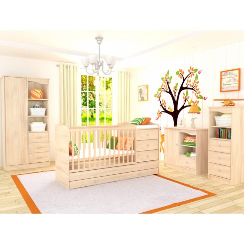 Timba Niki Egyajtós Háromfiókos állószekrény -
Borostyán