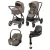 Maxi-Cosi Oxford+ SlideTech 4in1babakocsi Sense mózeskosárral és Pebble 360 Pro hordozóval - Twillic Truffle