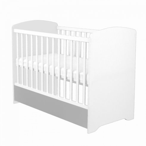 Timba Erik 60x120 cm zárt végű ágyneműtartós gyermekágy
ezüst-fehér