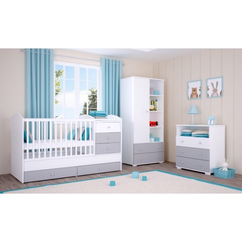 Timba Erik 80-as Pelenkázószekrény
Ezüst-Fehér