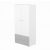 Timba Erik Kétajtós kétfiókos állószekrény Ezüst-Fehér