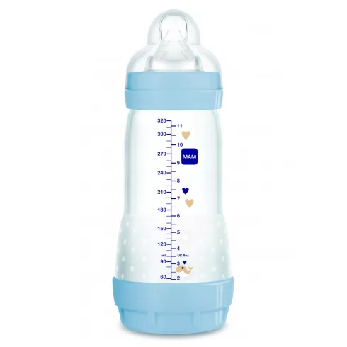 Mam 320 ml  Anti-Colic 4 + cumisüveg - kék bálnás