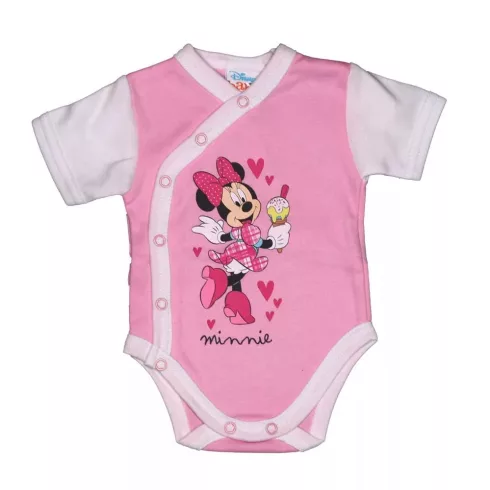 Disney Minnie rövid ujjú elöl patentos baba body (56) 