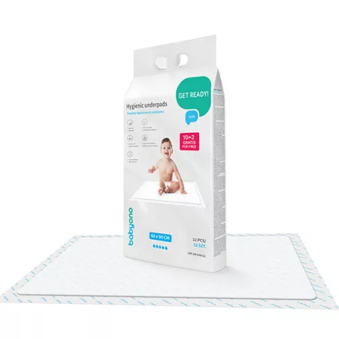 BabyOno pelenkázó alátét 40*90 cm - 10 db (+ 2 db gratis)