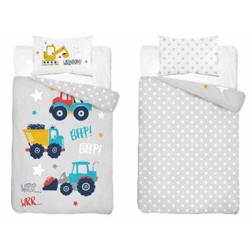 Pamut ágynemű huzat 100*135 cm - Szürke Beep!