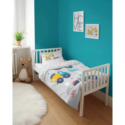 Pamut ágynemű huzat 90*120 cm - Beep! szürke 