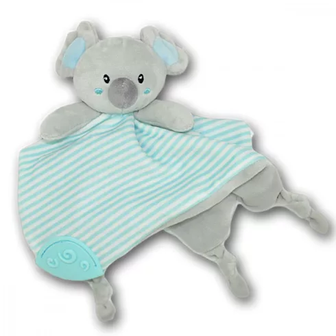 Tulilo puha plüss rágóka,alvókendő - mentazöld koala 